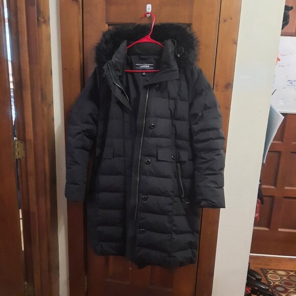 Super Insulated Cold Weather Down Coat Light Weight Lands End - Picture 1 of 3